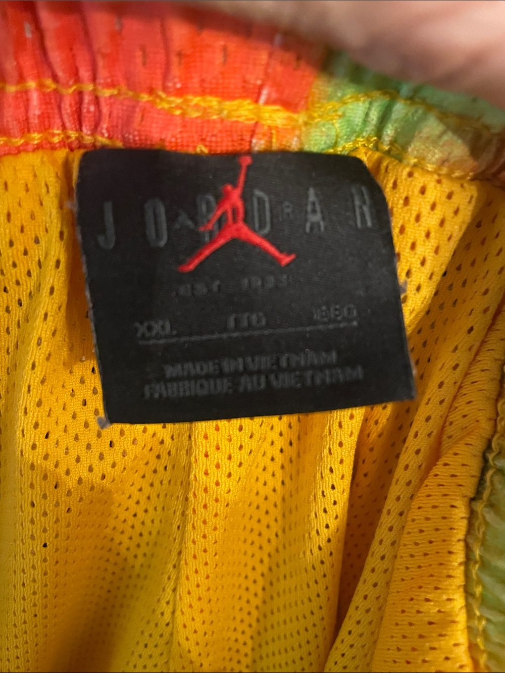 Jordan Multicolor Tie-Dye Mesh Athletic Shorts - Picture 2 of 11